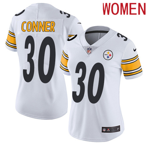 2019 Women Pittsburgh Steelers #30 Conner white Nike Vapor Untouchable Limited NFL Jersey